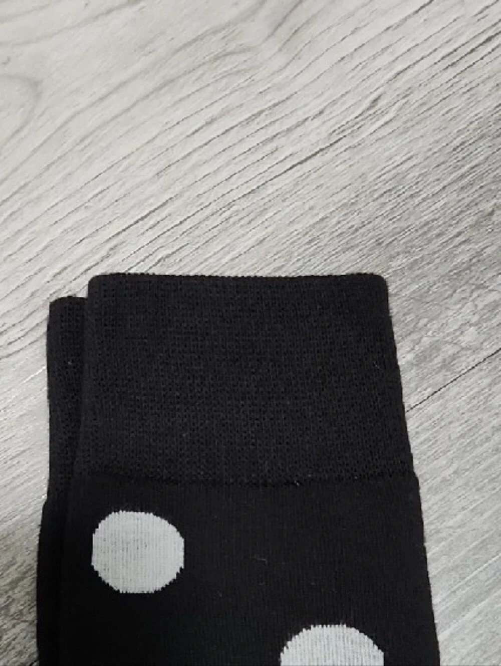 Black Polka Dot Trouser Socks - 3 Pack Size 9 / 11 Medium Men Women Kids - Picture 5 of 8